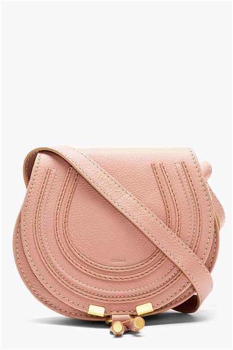 Lyst Chloé Dusty Rose Small Marcie Shoulder Bag In Pink