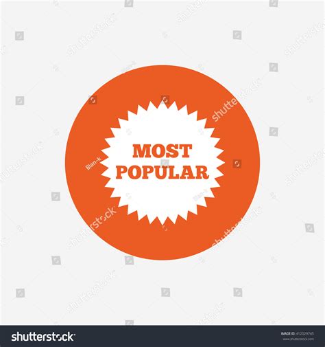 Most Popular Sign Icon Bestseller Symbol Stock Vector Royalty Free