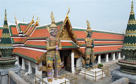 Wat Phra Kaeo And Großer Palast Tempel Des Smaragd Buddha