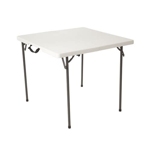 Lifetime 80273 fold in half square table, 34 inch, white. Lifetime 80273 Fold in Half Square Table, 34 Inch, White ...