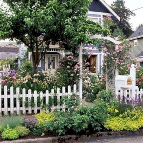 129 Beautiful Flower Garden For Your Front Yard Cottage