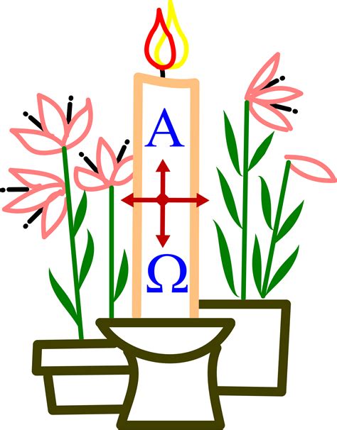 Paschal Candle Easter Vigil Clip Art Library