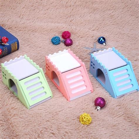 Cute Hamster House Viewing Deck House For Pets Hamsters Chinchillas