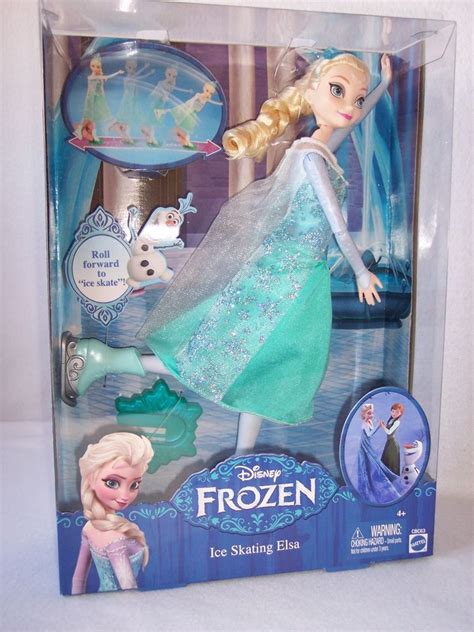 Disneys Frozen Ice Skating Elsa Toy Doll Mattel Cbc63 Disney Barbie