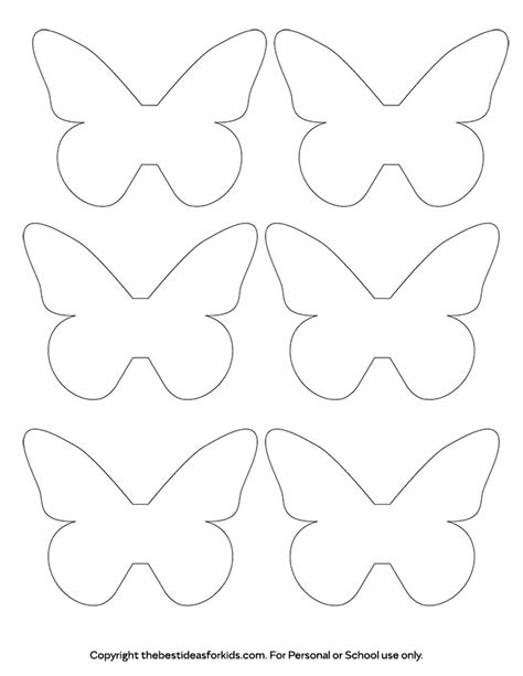 butterfly template   ideas  kids