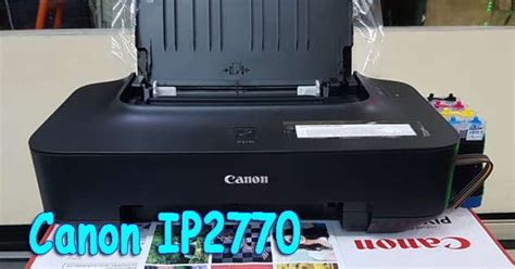 This is an active printer which can deliver up to 7.0 images/minute of b&w print (a4) as well as. Driver Printer Canon IP2770 - Dhicomp