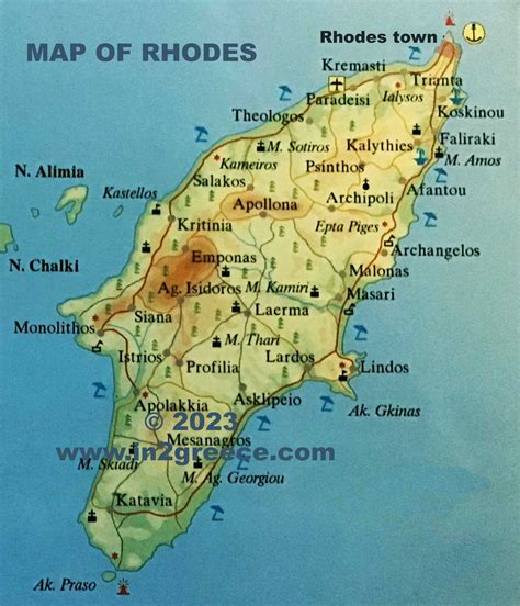 Illustrated Map Of Rhodes Mapporn Vrogue Co