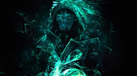 video Games, Artwork, Dishonored, Corvo, Glowing, Simple Background ...
