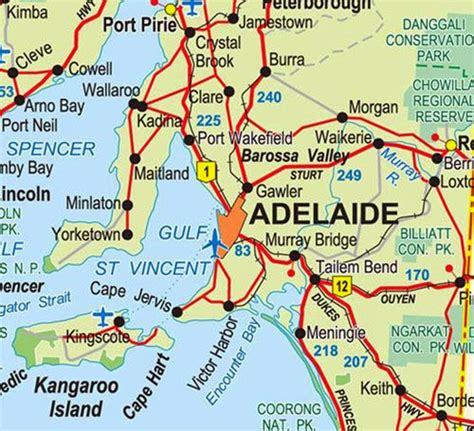 Mapas De Adelaide Austrália Mapasblog
