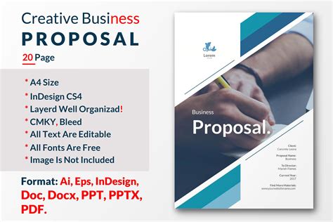 Creative Business Proposal Template ~ Brochure Templates ~ Creative Market