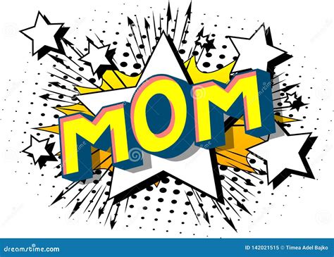 mom comic book style words stock vector illustration of holiday girl 142021515