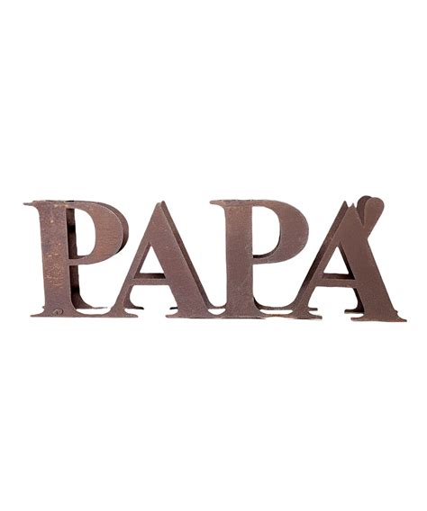 Word Papà Alphabet Design