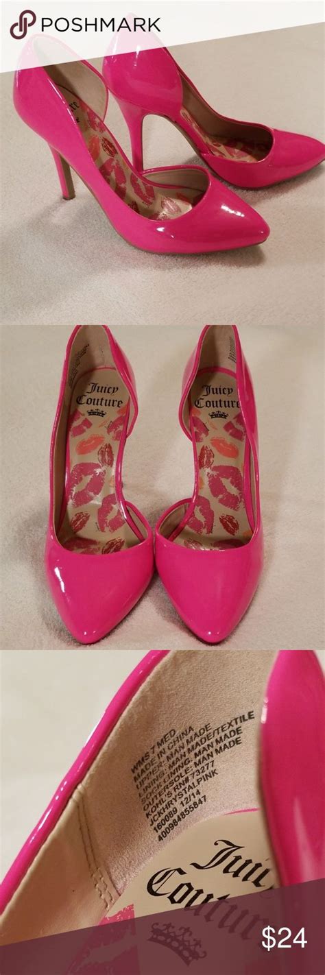 Juicy Couture Women S Pumps Hot Pink Sz Ish Juicy Couture Shoes Patent High Heels