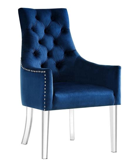 We offer fast, reliable delivery to your door. Take a look at this Navy Hester Velvet Dining Chair - Set ...