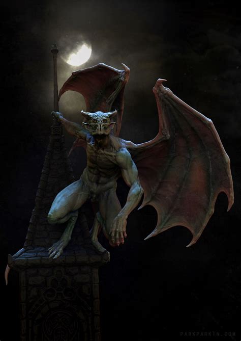 Gargoyle By Dmitry Parkin Ange Demon Demon Art Fantasy Monster Monster Art Gothic Horror