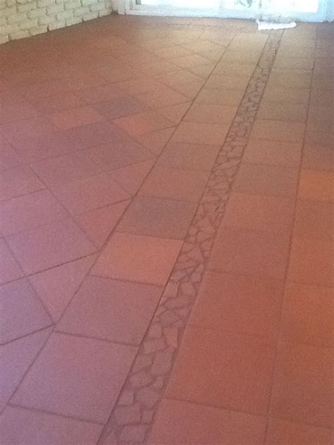 Spanish Red Quarry Tile With Nutmeg Grout In My Dining Room Quarry