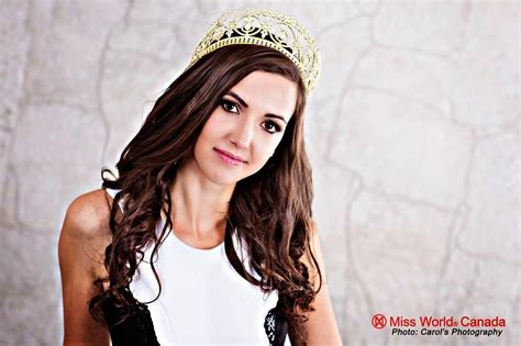 Annora Bourgeault Miss World Canada 2014 Beauty Contest