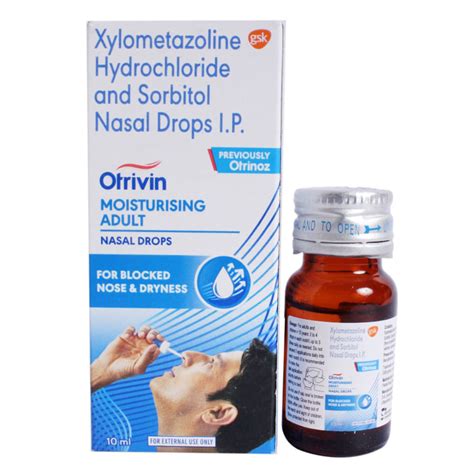 Otrivin Moisturising Adult Nasal Drops Uses Side Effects Price