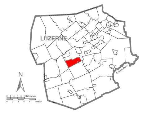 Filemap Of Luzerne County Pennsylvania Highlighting Slocum Township