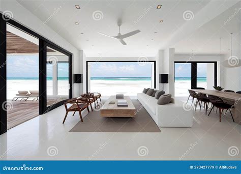 Beachfront Villa With Minimalist Interior Design And Sleek Furnishings