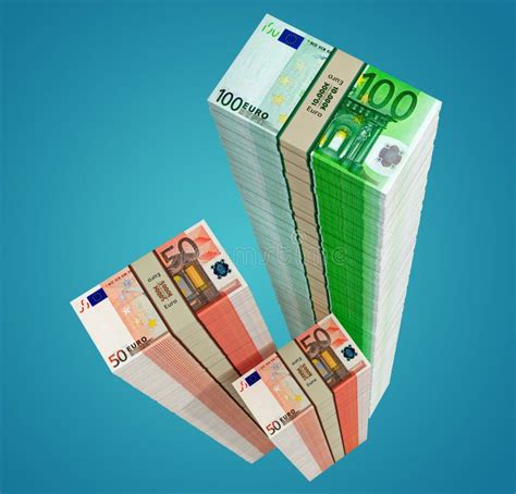 Stacks Of Euro Banknotes Stock Image Image Of Background 137248327