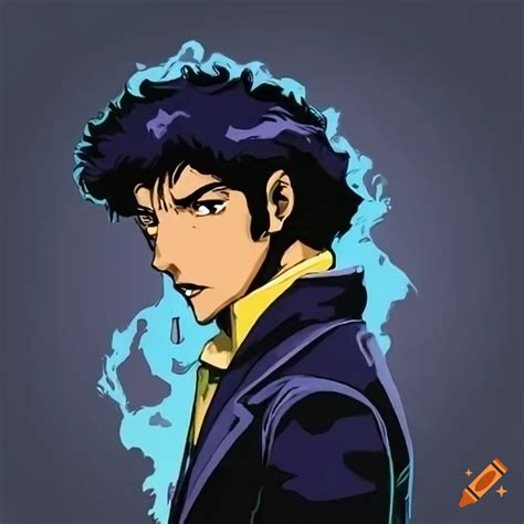 Spike Spiegel Smoking A Cigarette In The Style Of Cowboy Bebop On Craiyon
