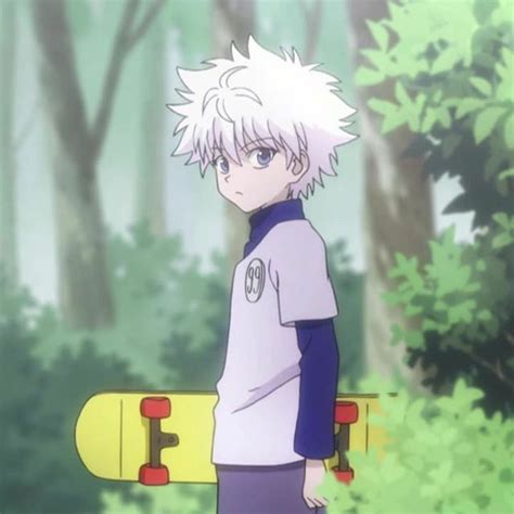 Killua With Skateboard Hunter Anime Anime Killua