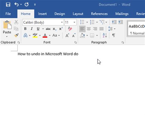 How To Undo Redo And Repeat In Word With Shortcut And Undo Not