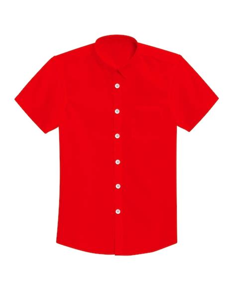 Premium Photo Shirt Isolated Red