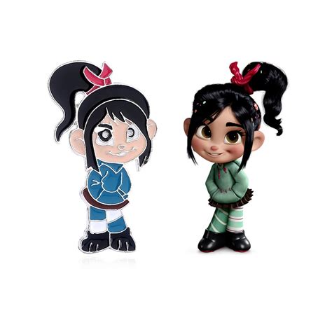 Wreck It Ralph Vanellope Enamel Pins Brooch Action Figure Candy Girl