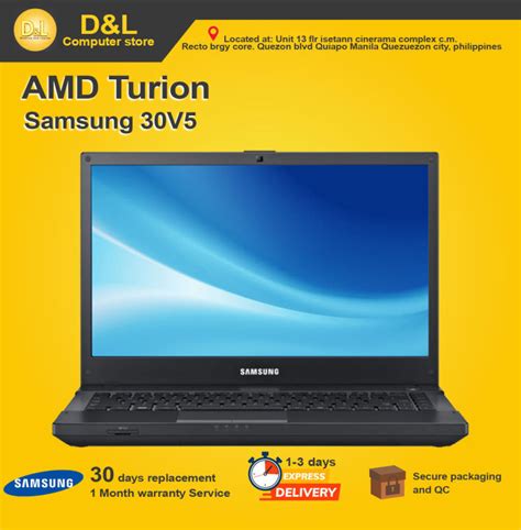 Laptop Samsung 30v5 Amd Amd A6 3430m 4gb Ram 120gb Ssd Refurbished