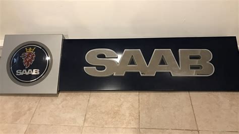 Saab Dsl Dealer Sign 78x19 K461 Harrisburg 2018