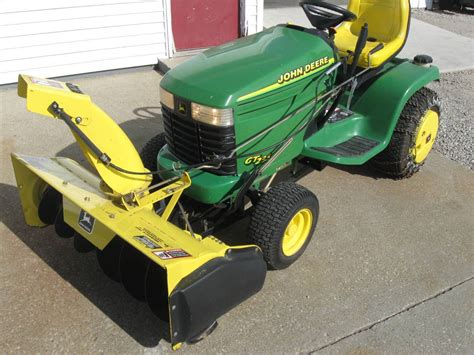 John Deere Gt235 Riding Lawn Mower With Snow Blower For Sale Ronmowers