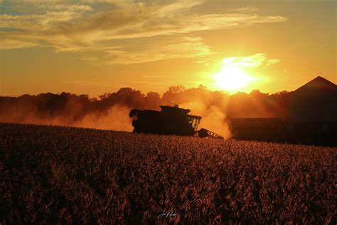 Harvest Sunset Photograph By Jim Robesky Fine Art America