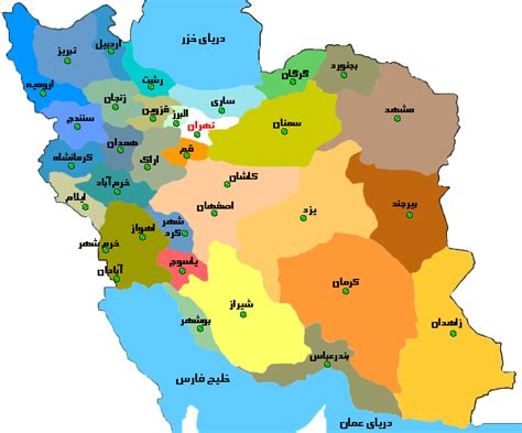 نقشه ایران و راههای ایران