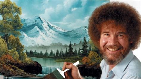 Bob Ross Is Unrecognizable Without His Signature Perm And Beard