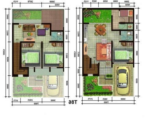 Denah Dan Konsep Rumah Kecil Minimalis Lantai InteriorDesign Id