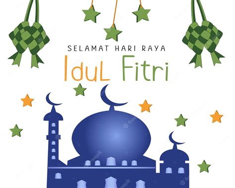 Premium Vector Greetings Eid Al Fitr Celebration Hari Raya Aidilfitri