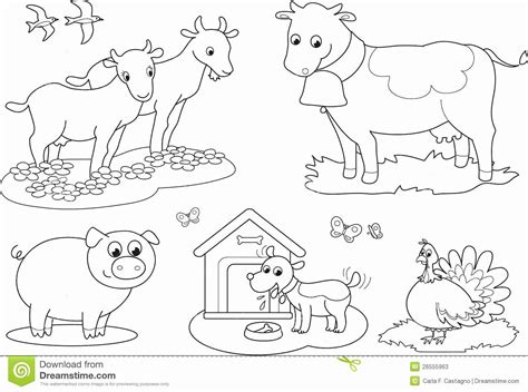 Coloring Pages Of Domestic Animals Colour In Farm Animals Coloring