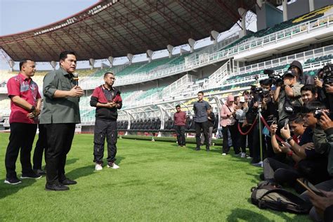 Erick Thohir Puji Kesiapan Stadion Gbt Untuk Laga Indonesia Vs