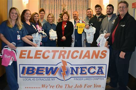 IBEW Local 43 Donates Baby Items to Oswego Hospital’s Maternity Center