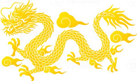 Gold Chinese Dragon 19050333 Png