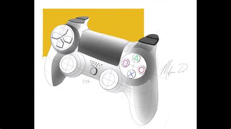 Drawing A Ps4 Controller Youtube
