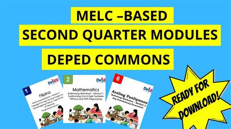 Melc Based Modules 2nd Qtr Deped Commons Melc Modules Deped Module