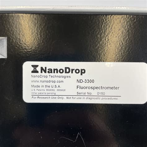 Thermo Fisher Scientific Nanodrop Nd 3300 Fluorospectrometer Salford