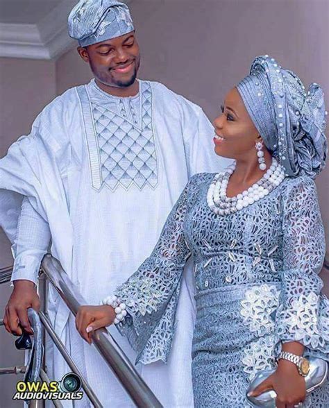 Adorable Photo Of A Yoruba Couple In Traditional Attire