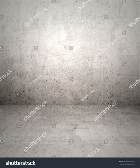Concrete Wall And Floor Backdrop Stock Photo 132327053