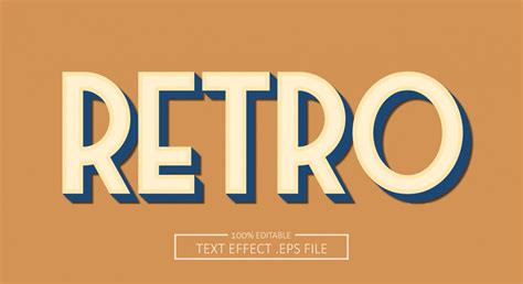 Premium Vector Retro Text Style Effect Editable Font Style