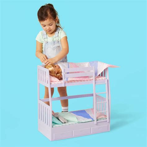 Our Generation Bunk Beds For 18 Dolls Lilac Dream Bunks 1 Ct Shipt