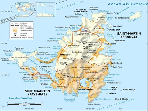 Saint Martin Island Map Full Size